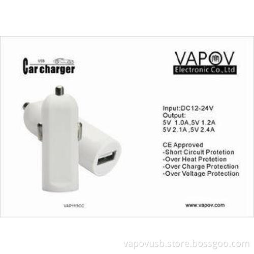 Single USB Car Charger 2.1A For Sony / Nintendo Game Play